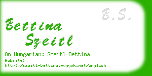 bettina szeitl business card